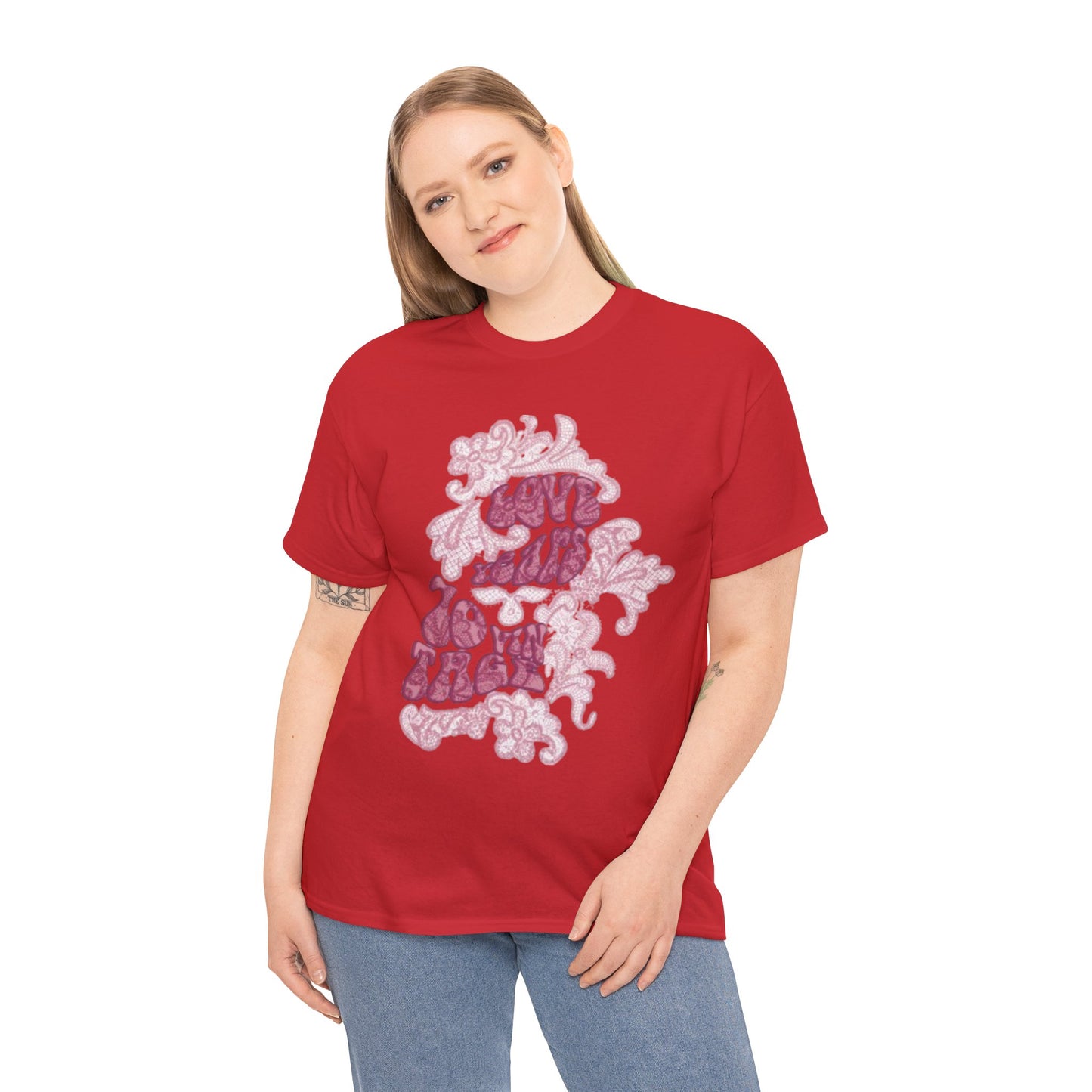 T-Shirt — 'Love Grows' Retro Floral Graphic Tee