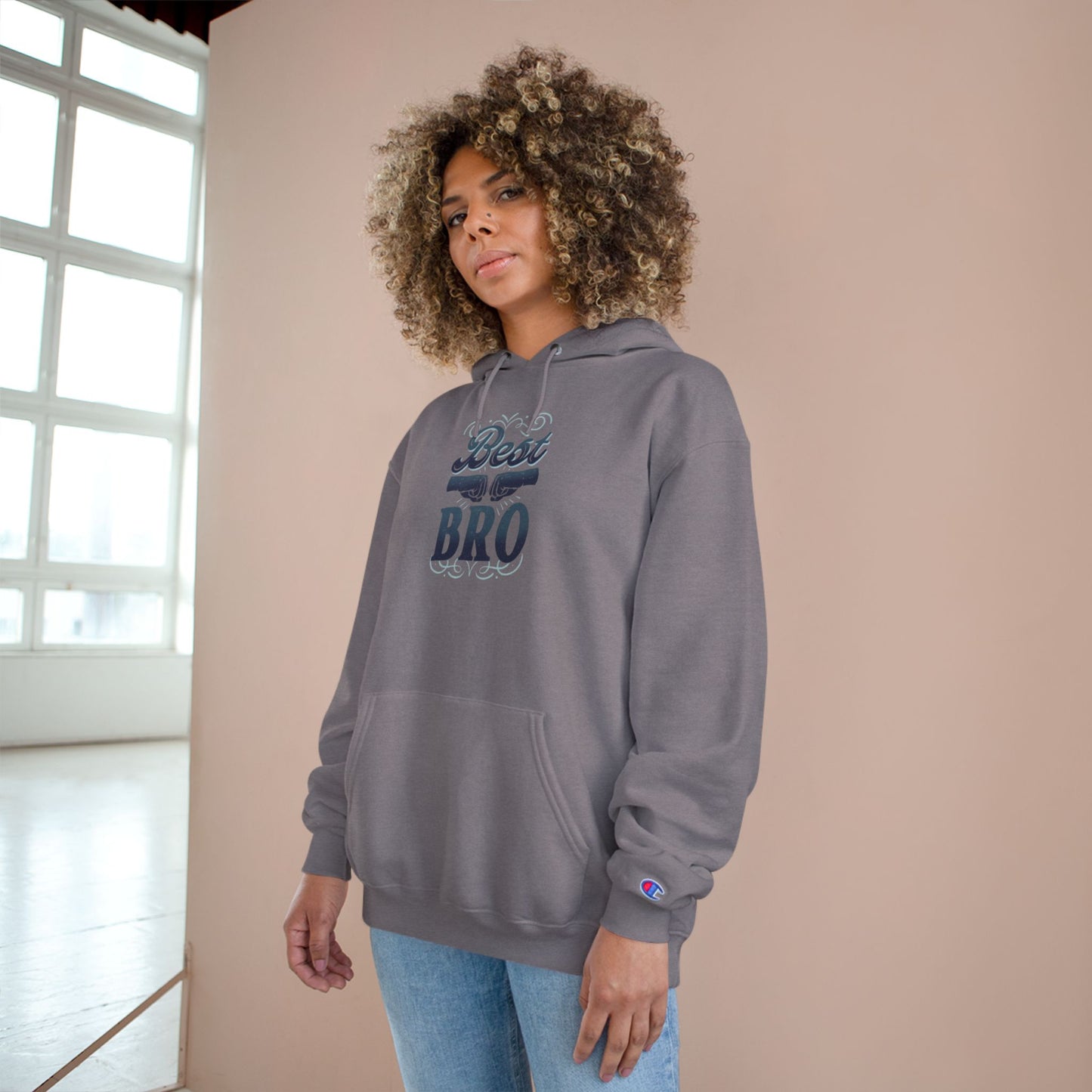 Best Bro Hoodie — Champion Pullover for Brothers, Gift for Brother