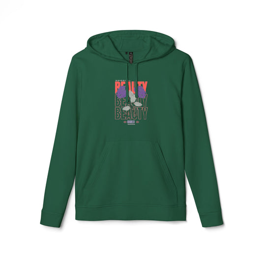Hoodie — Bold Retro 'Beauty' Graphic Athletic Pullover