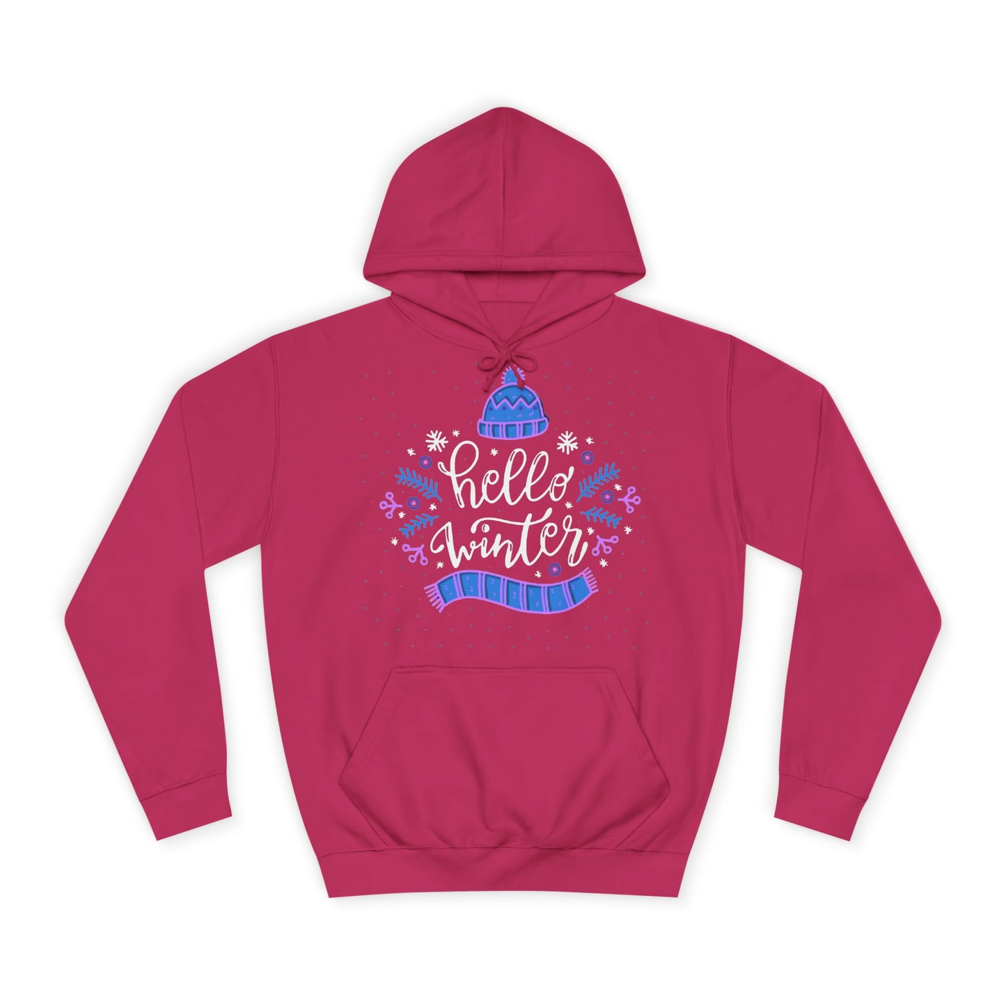 Winter Vibes Hoodie - "Hello Winter" Cozy Pullover