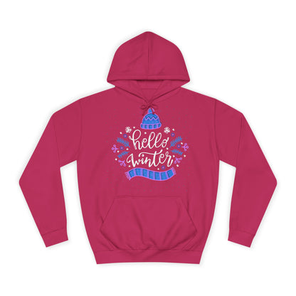 Winter Vibes Hoodie - "Hello Winter" Cozy Pullover