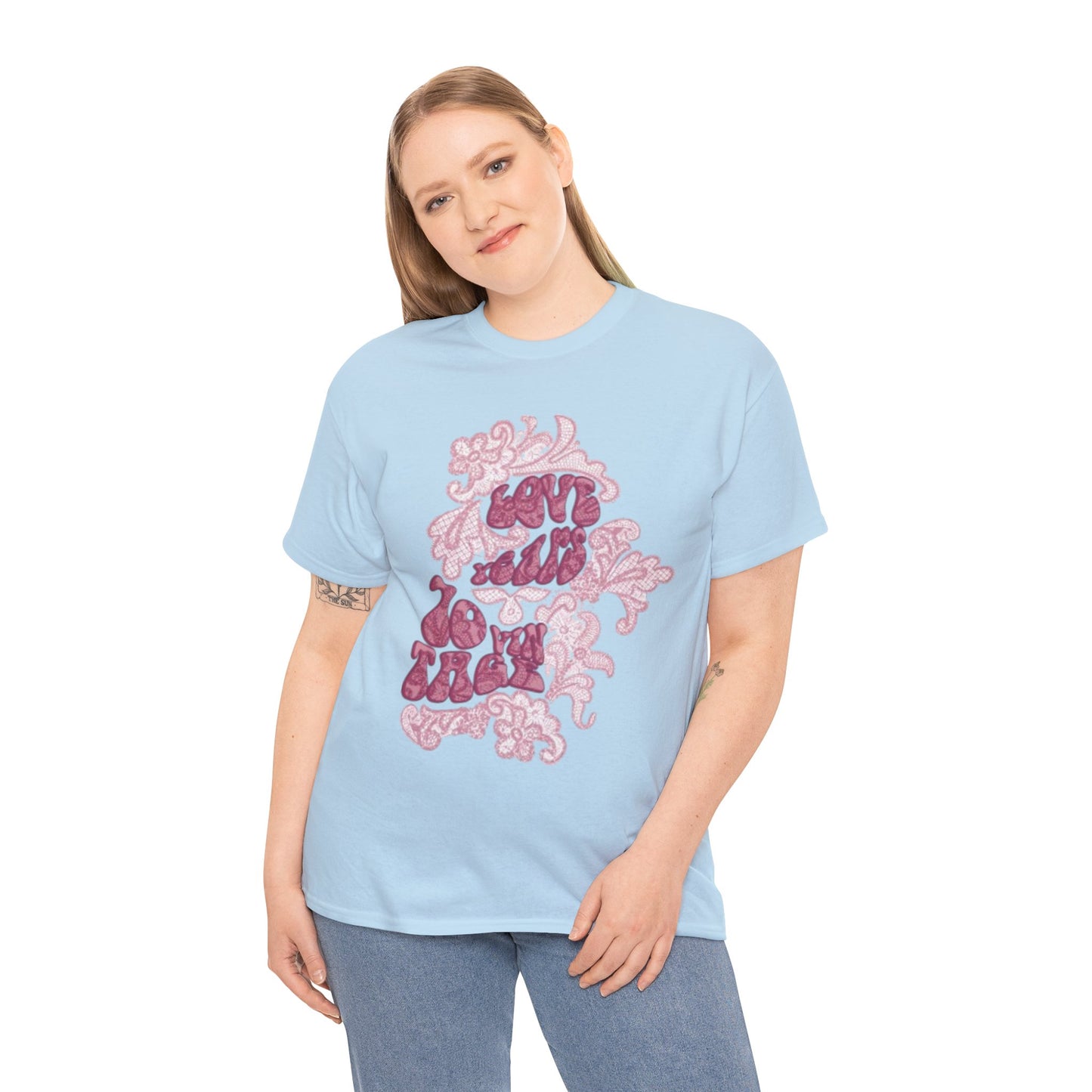 T-Shirt — 'Love Grows' Retro Floral Graphic Tee