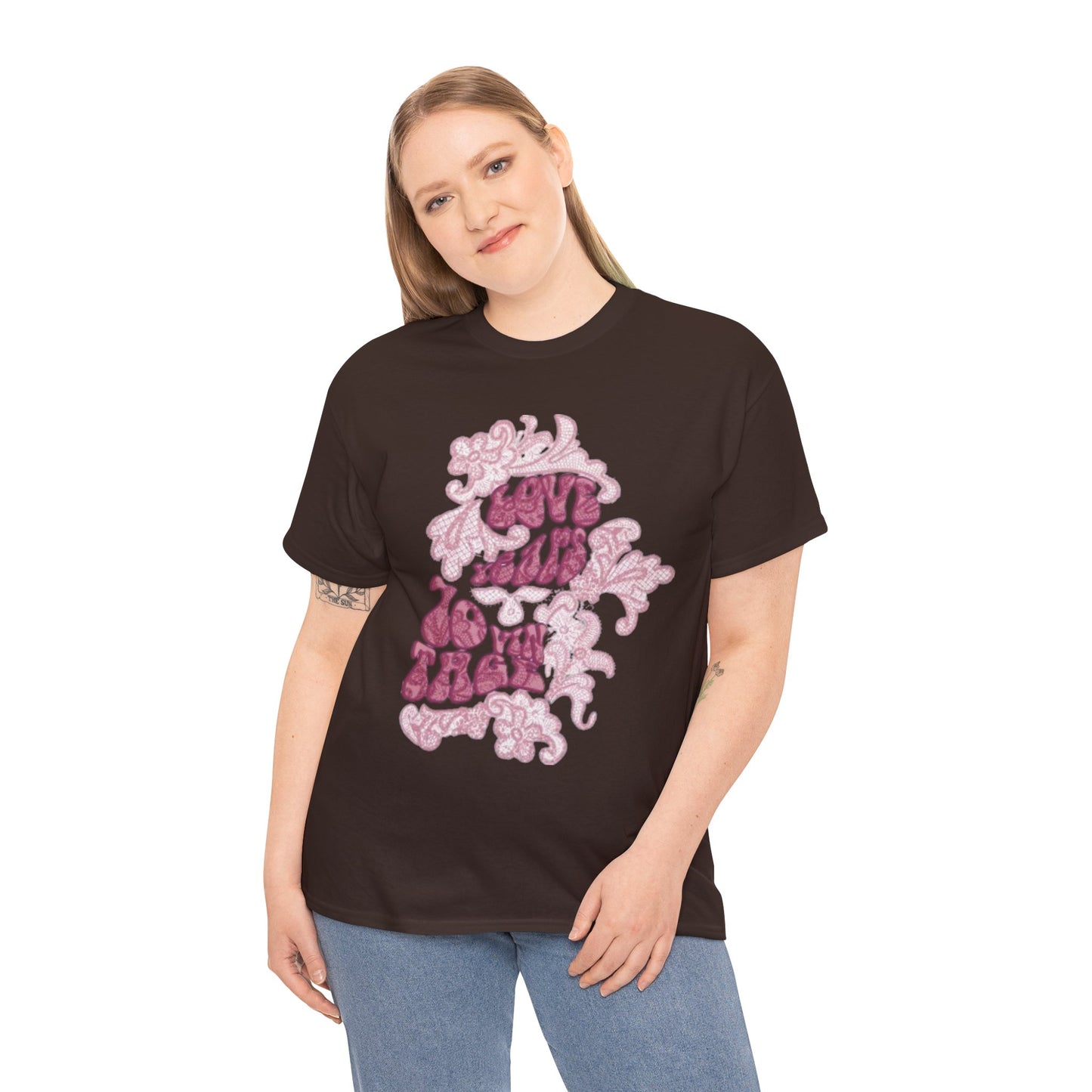 T-Shirt — 'Love Grows' Retro Floral Graphic Tee