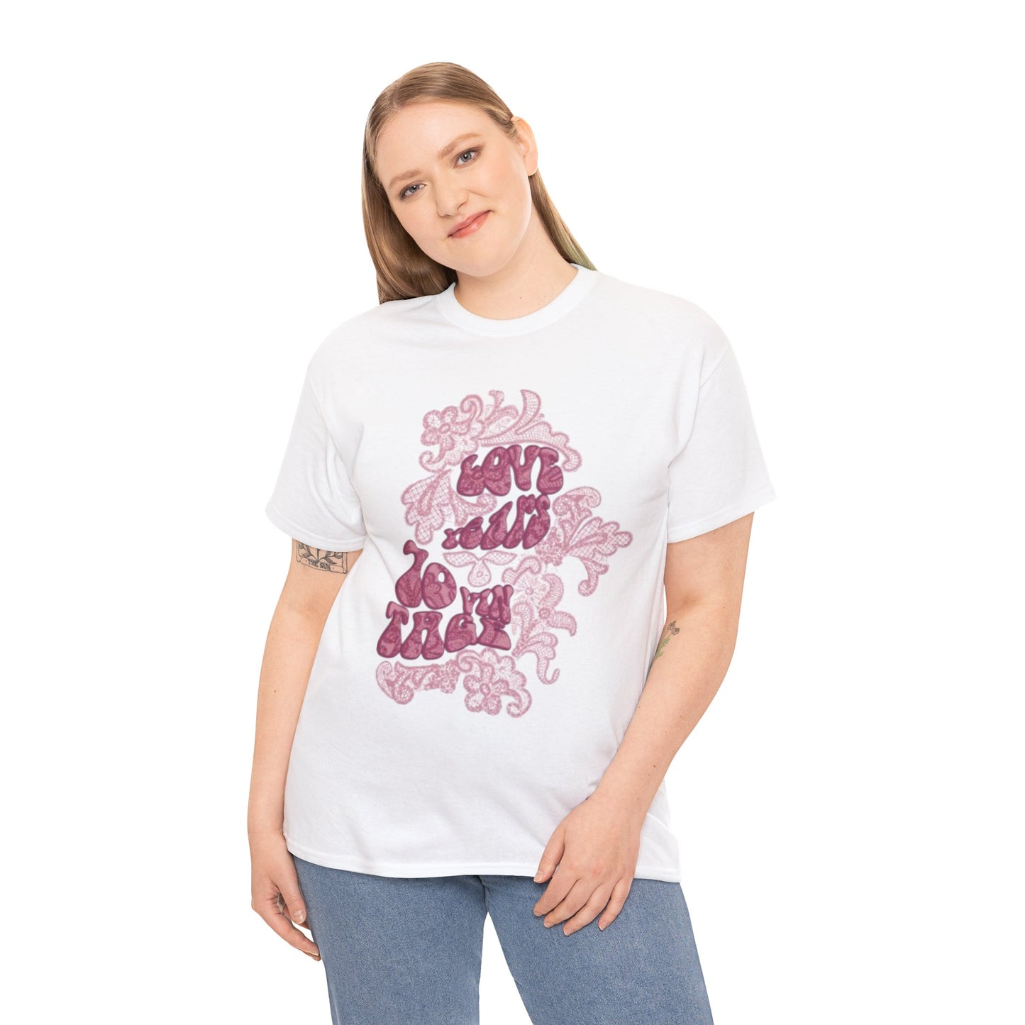 T-Shirt — 'Love Grows' Retro Floral Graphic Tee