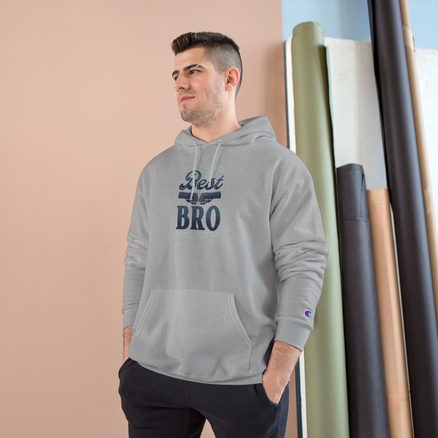 Best Bro Hoodie — Champion Pullover for Brothers, Gift for Brother