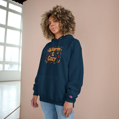 Warm & Cozy Hoodie — Cute Fall Graphic Champion Hoodie