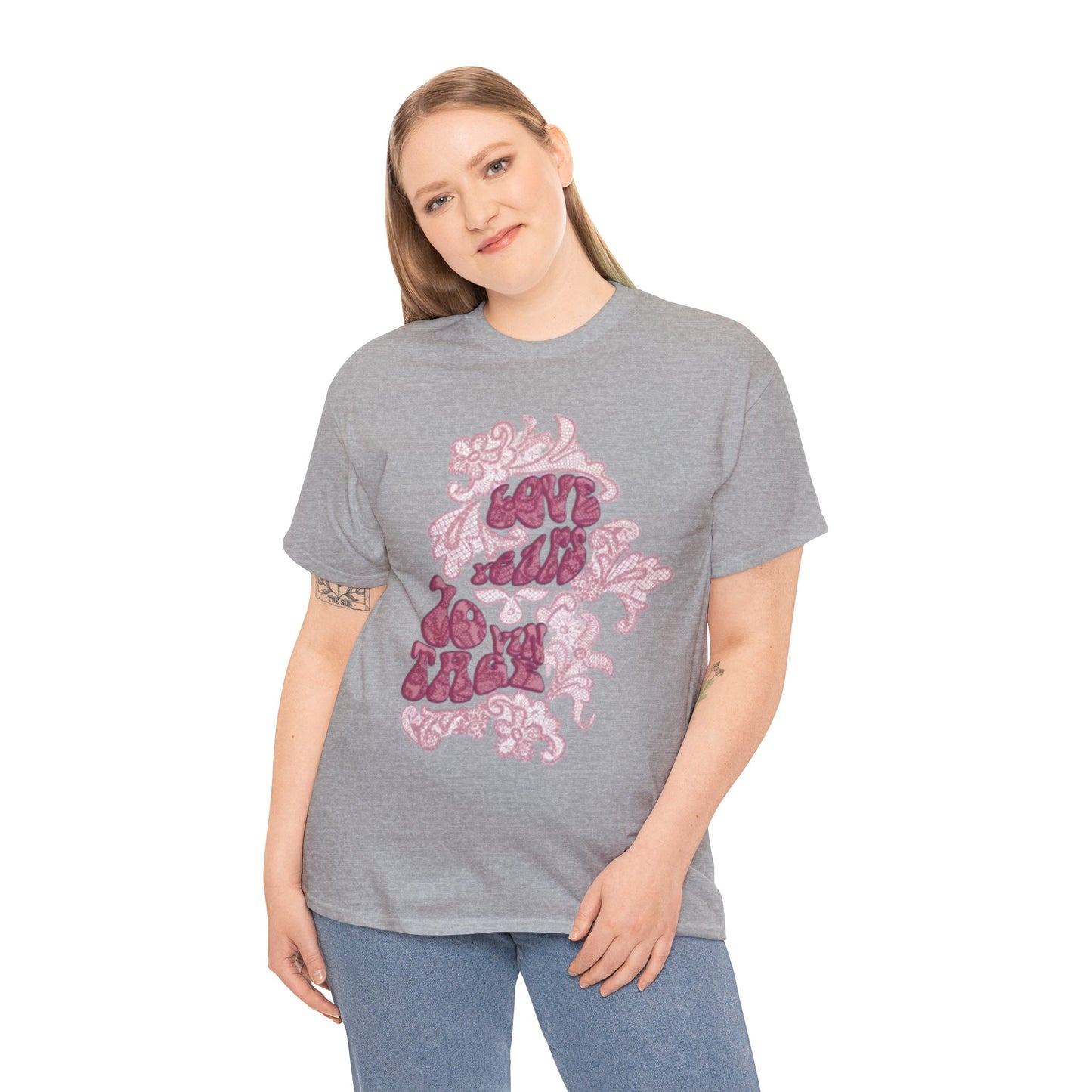 T-Shirt — 'Love Grows' Retro Floral Graphic Tee