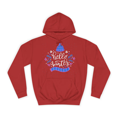 Winter Vibes Hoodie - "Hello Winter" Cozy Pullover