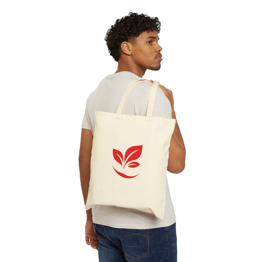 Canvas Tote Bag — Eco Leaf Logo Reusable Grocery & Market Tote