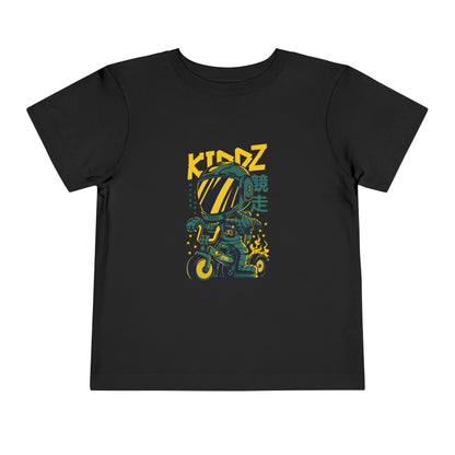 Kids Motorcycle Racer Toddler Tee — 'KIDZ' Helmet Graphic
