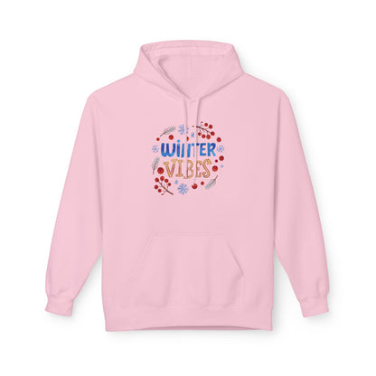 Winter Vibes Hoodie – Cozy Snowflake Graphic Pullover