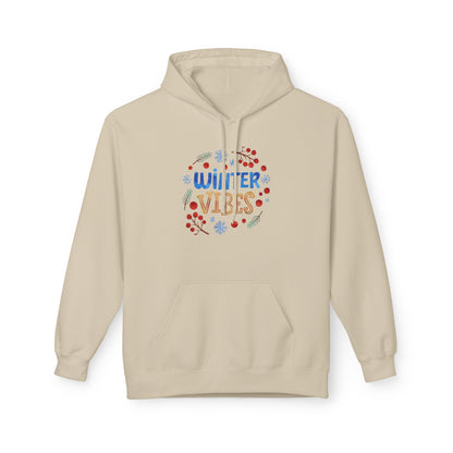 Winter Vibes Hoodie – Cozy Snowflake Graphic Pullover