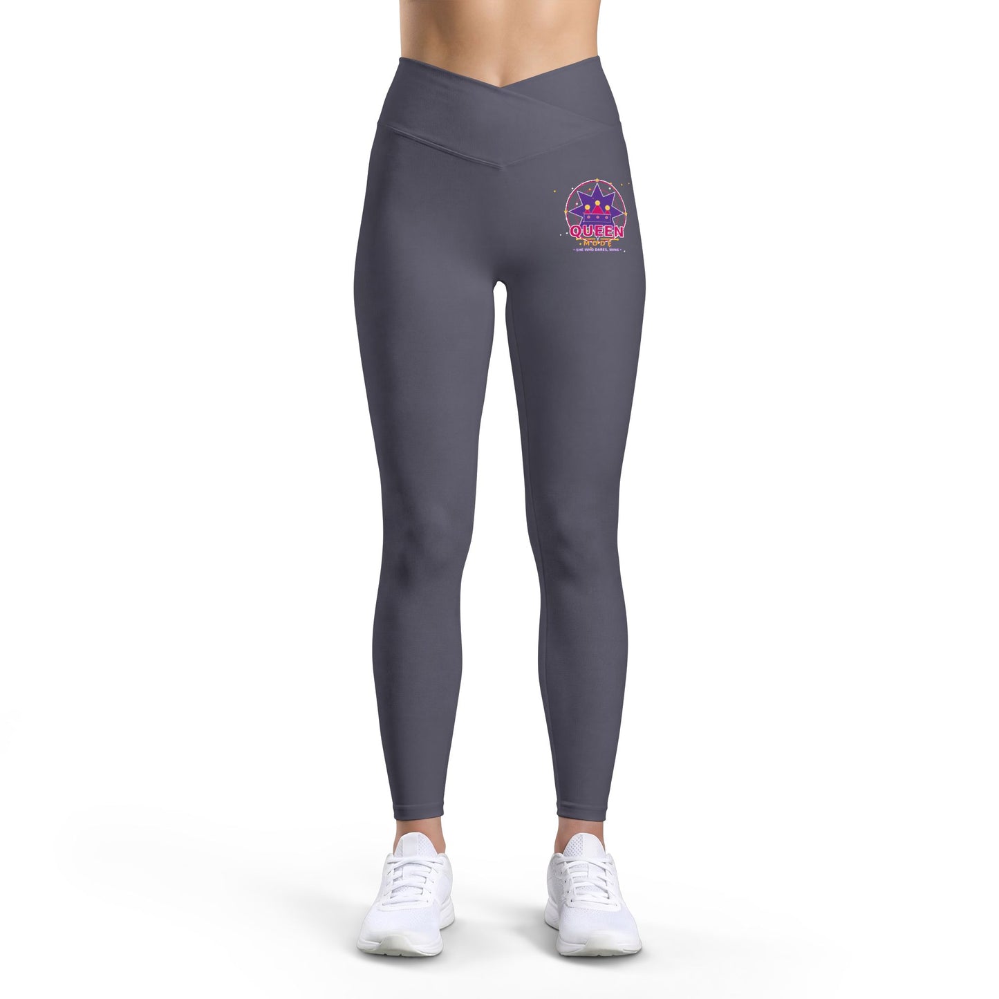 Leggings — Pink Retro Sunburst "Radiate" Graphic