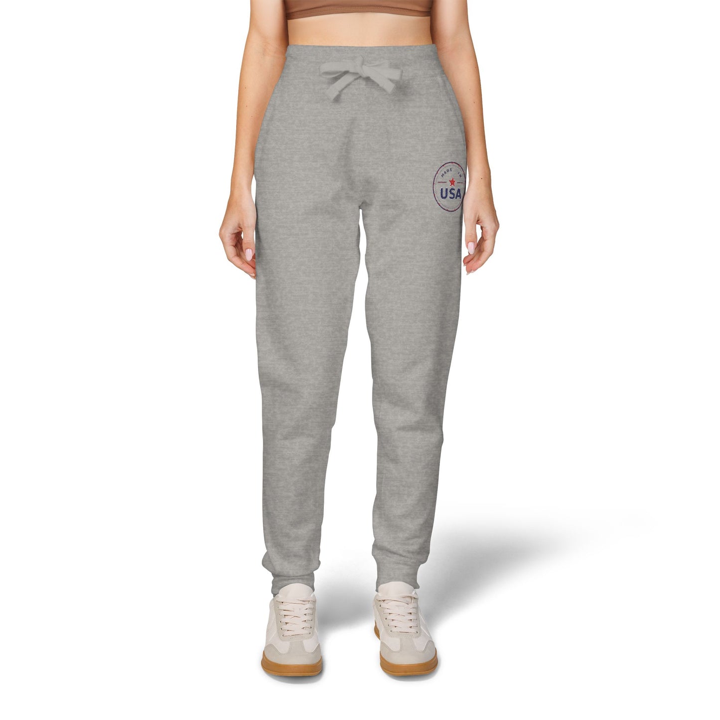 Patriotic USA Embroidered Fleece Sweatpants — Unisex Comfort Fit