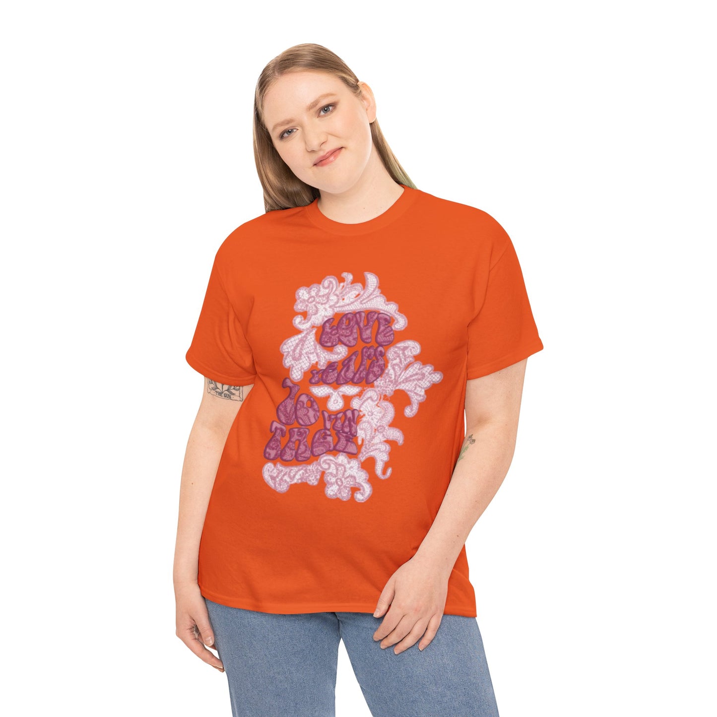 T-Shirt — 'Love Grows' Retro Floral Graphic Tee