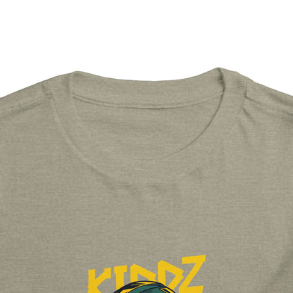 Kids Motorcycle Racer Toddler Tee — 'KIDZ' Helmet Graphic