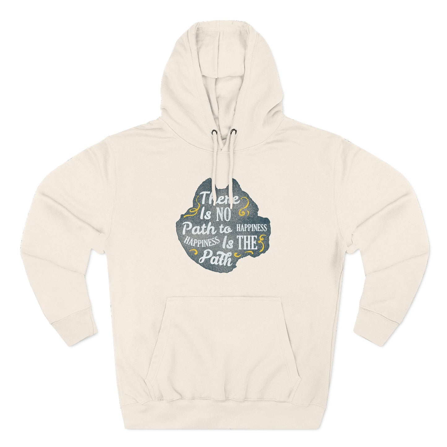 Three-Panel Fleece Hoodie