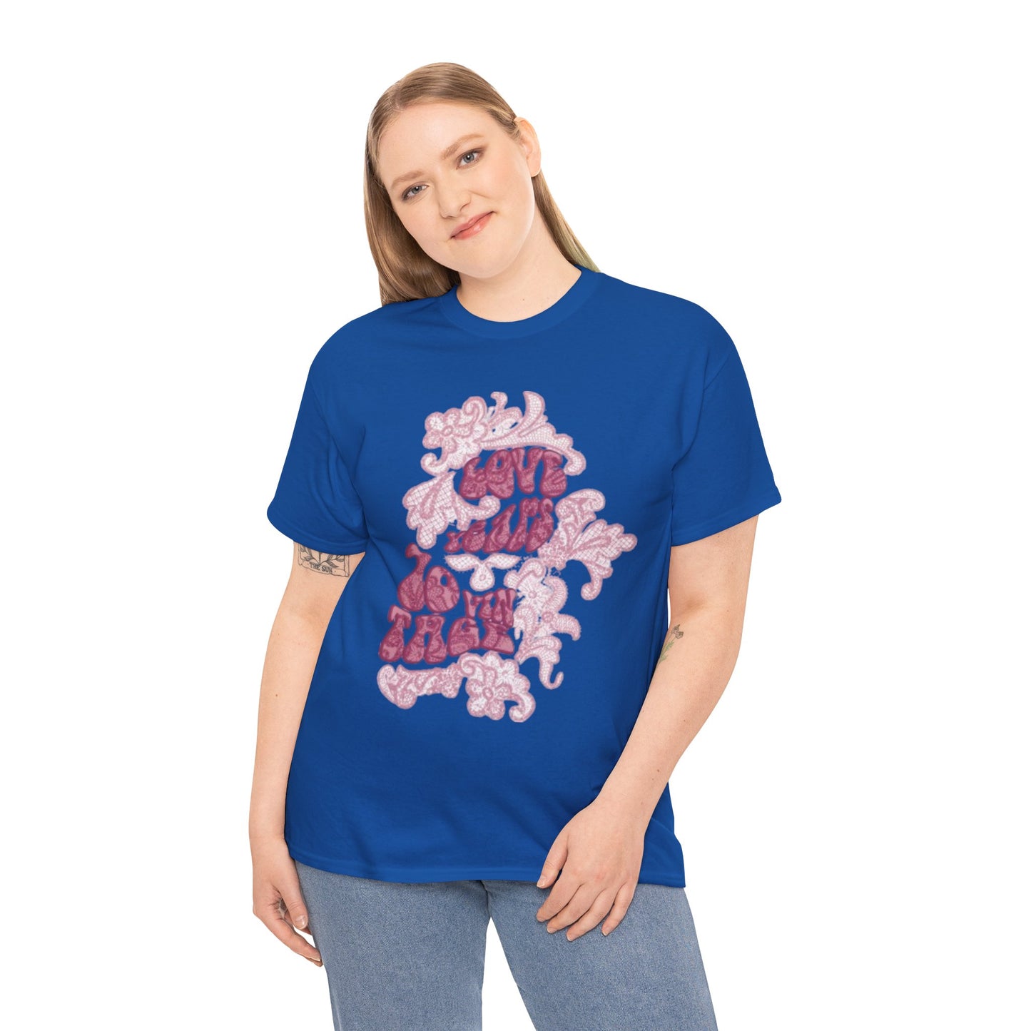 T-Shirt — 'Love Grows' Retro Floral Graphic Tee