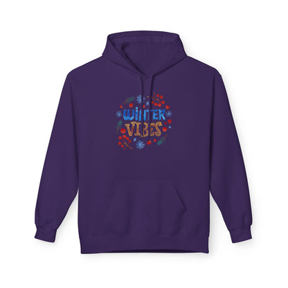 Winter Vibes Hoodie – Cozy Snowflake Graphic Pullover