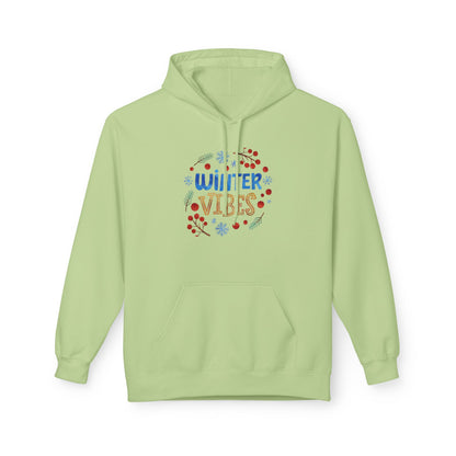 Winter Vibes Hoodie – Cozy Snowflake Graphic Pullover