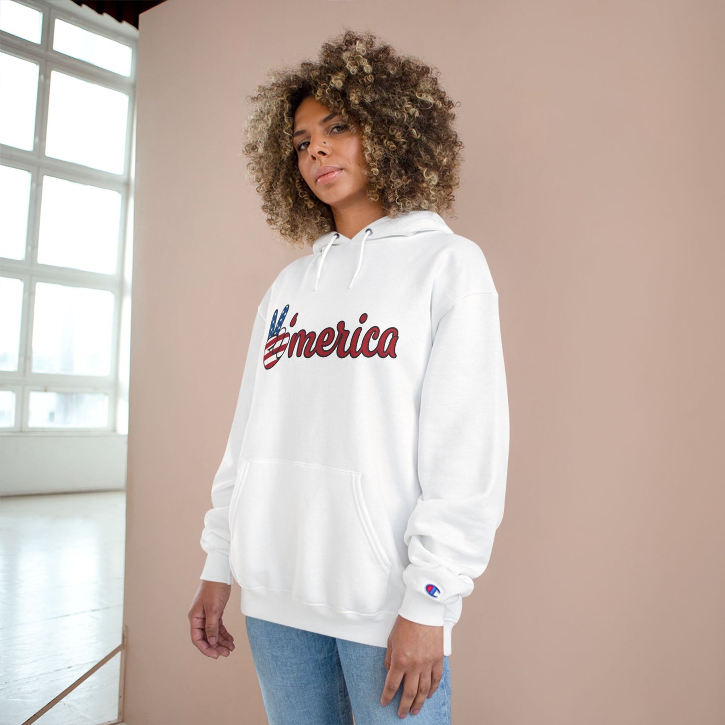 Love Champion Hoodie - Cozy White Sweatshirt for Valentine's Day & Everyday Comfort