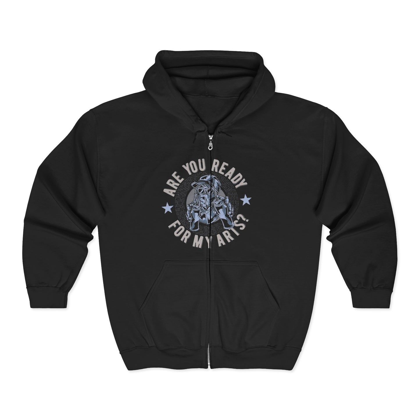Are You Ready For My Ark? Full-Zip Hoodie — Nautical Vintage Ship Graphic