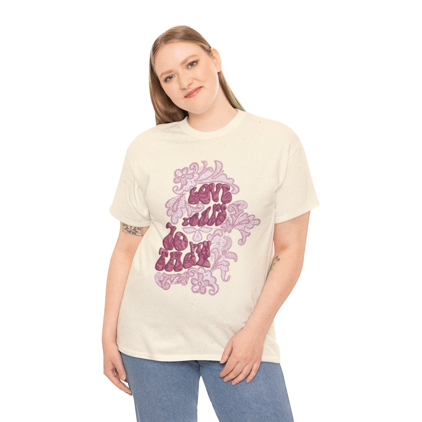 T-Shirt — 'Love Grows' Retro Floral Graphic Tee