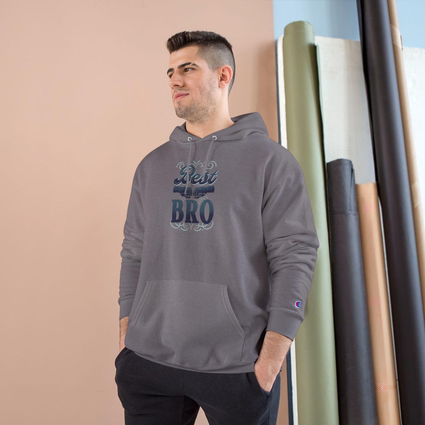 Best Bro Hoodie — Champion Pullover for Brothers, Gift for Brother
