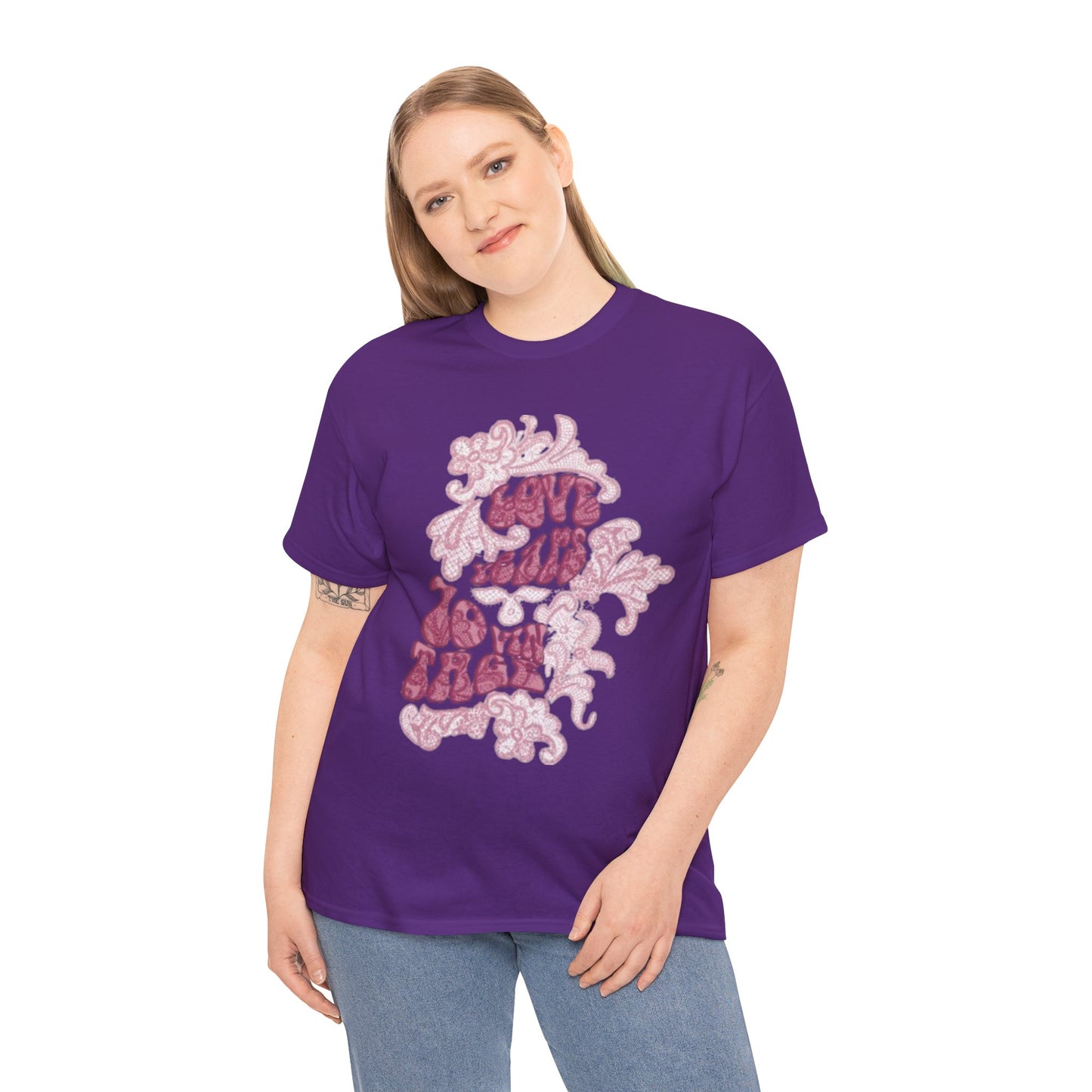 T-Shirt — 'Love Grows' Retro Floral Graphic Tee