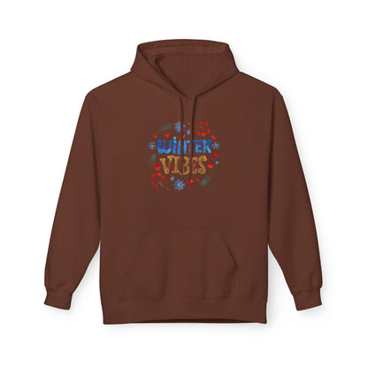 Winter Vibes Hoodie – Cozy Snowflake Graphic Pullover