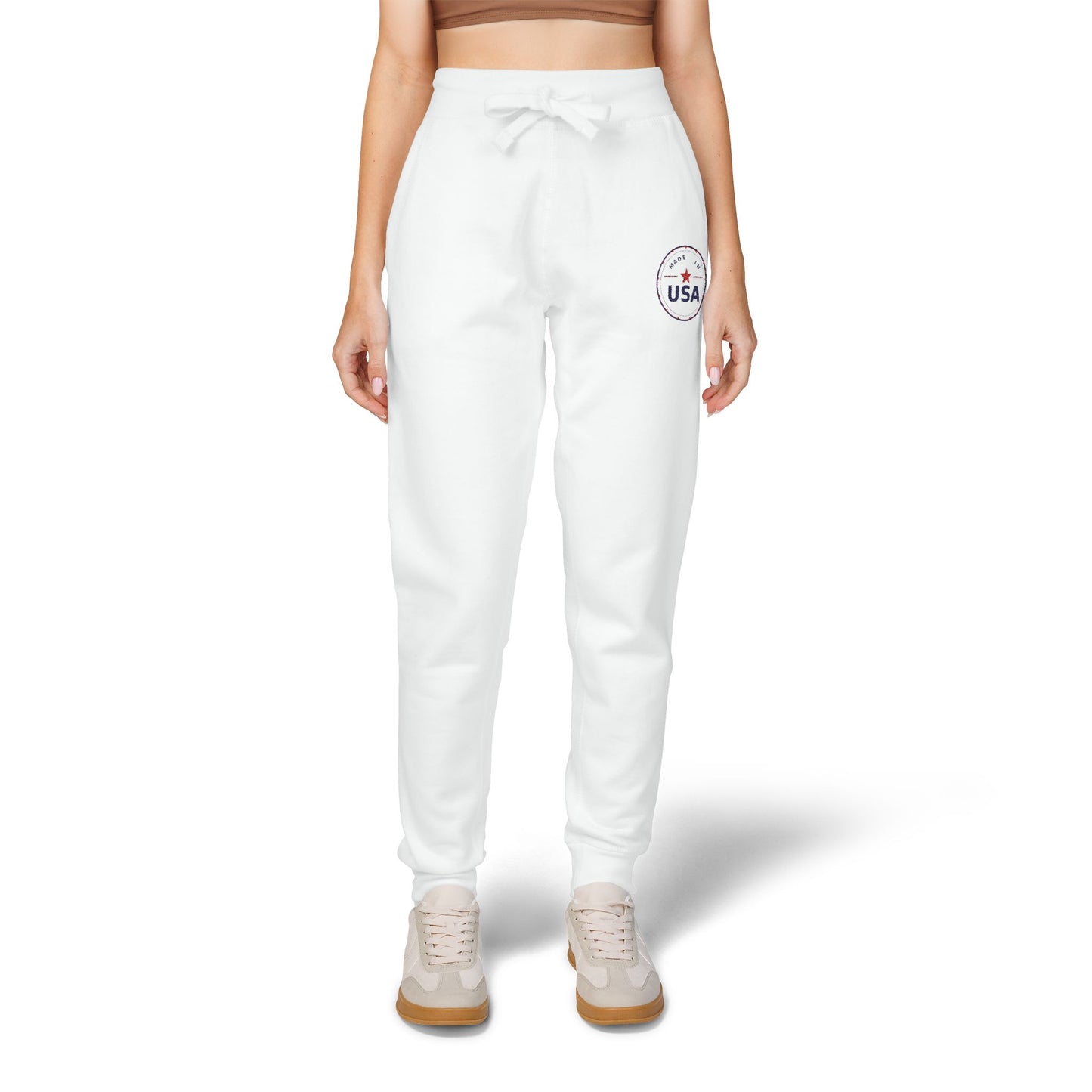 Patriotic USA Embroidered Fleece Sweatpants — Unisex Comfort Fit