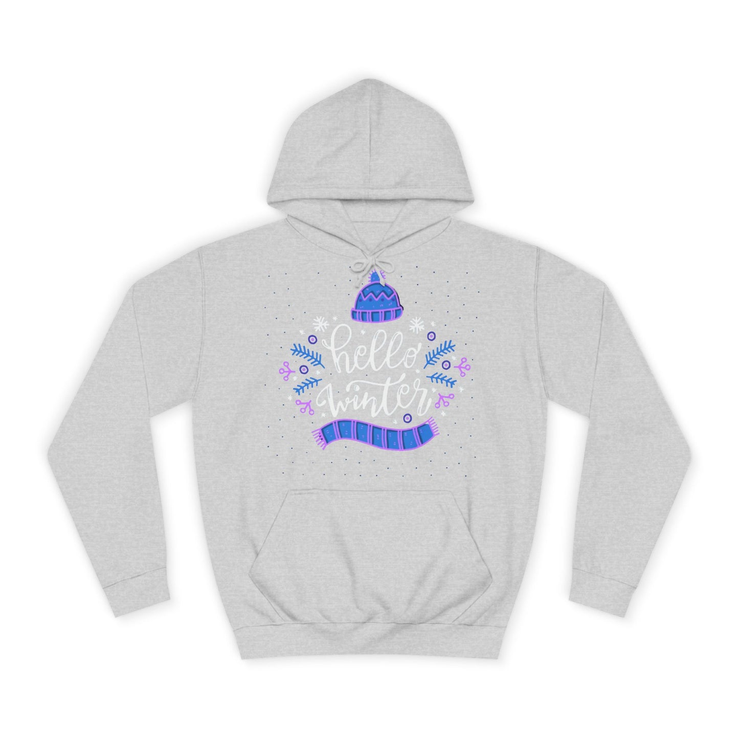 Winter Vibes Hoodie - "Hello Winter" Cozy Pullover