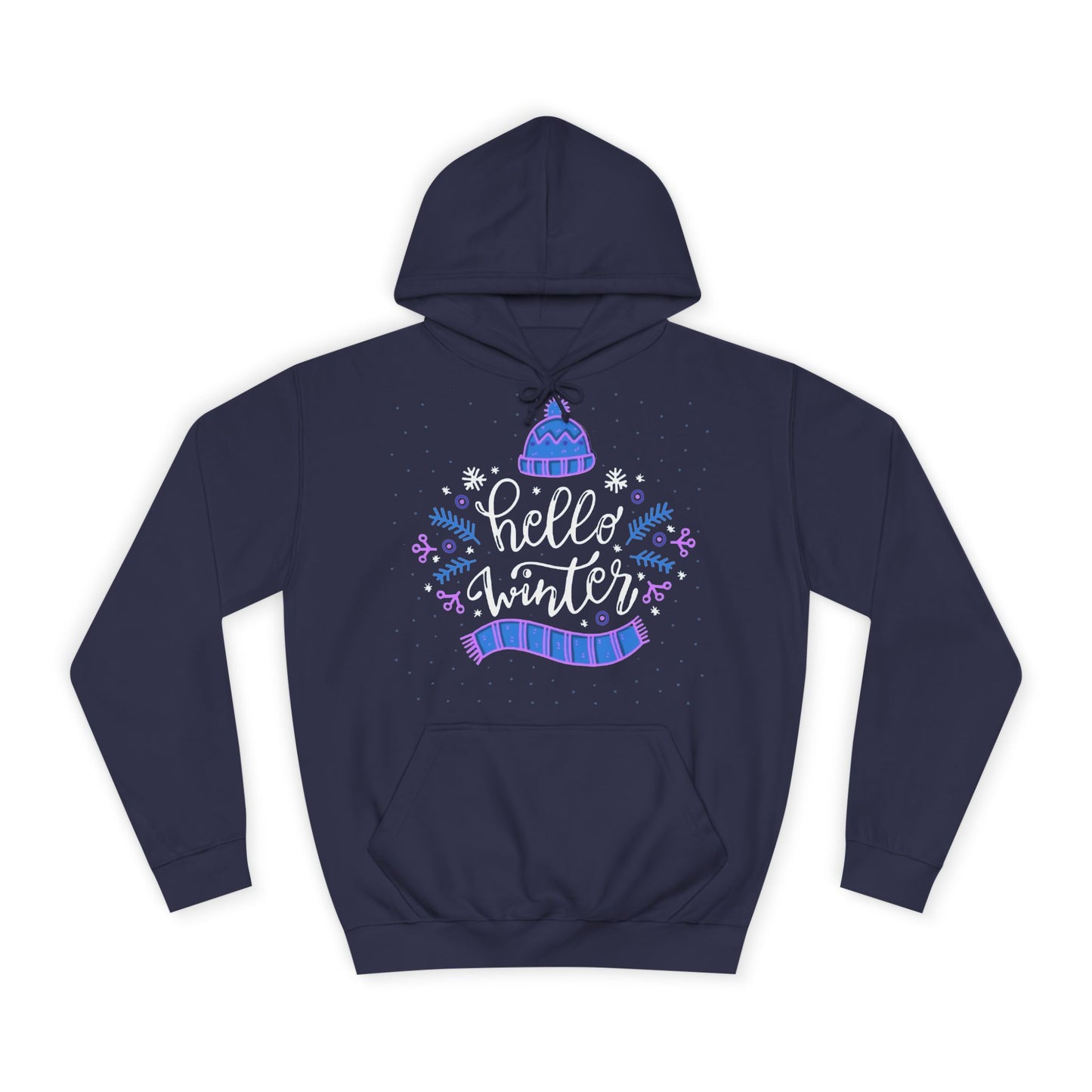 Winter Vibes Hoodie - "Hello Winter" Cozy Pullover