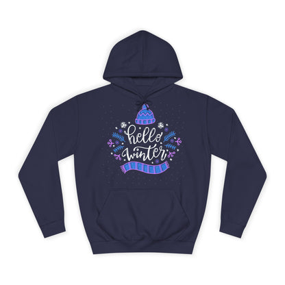 Winter Vibes Hoodie - "Hello Winter" Cozy Pullover