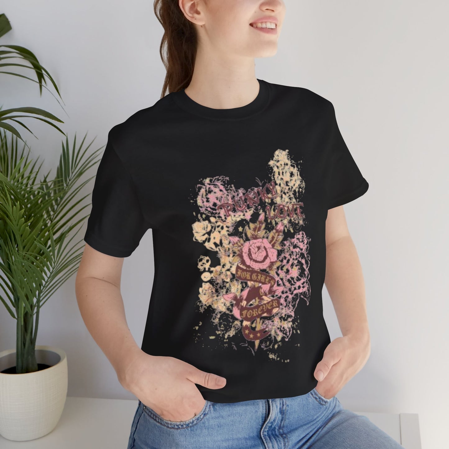 Punk Love Flower Graphic Tee