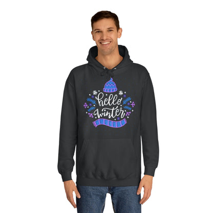 Winter Vibes Hoodie - "Hello Winter" Cozy Pullover