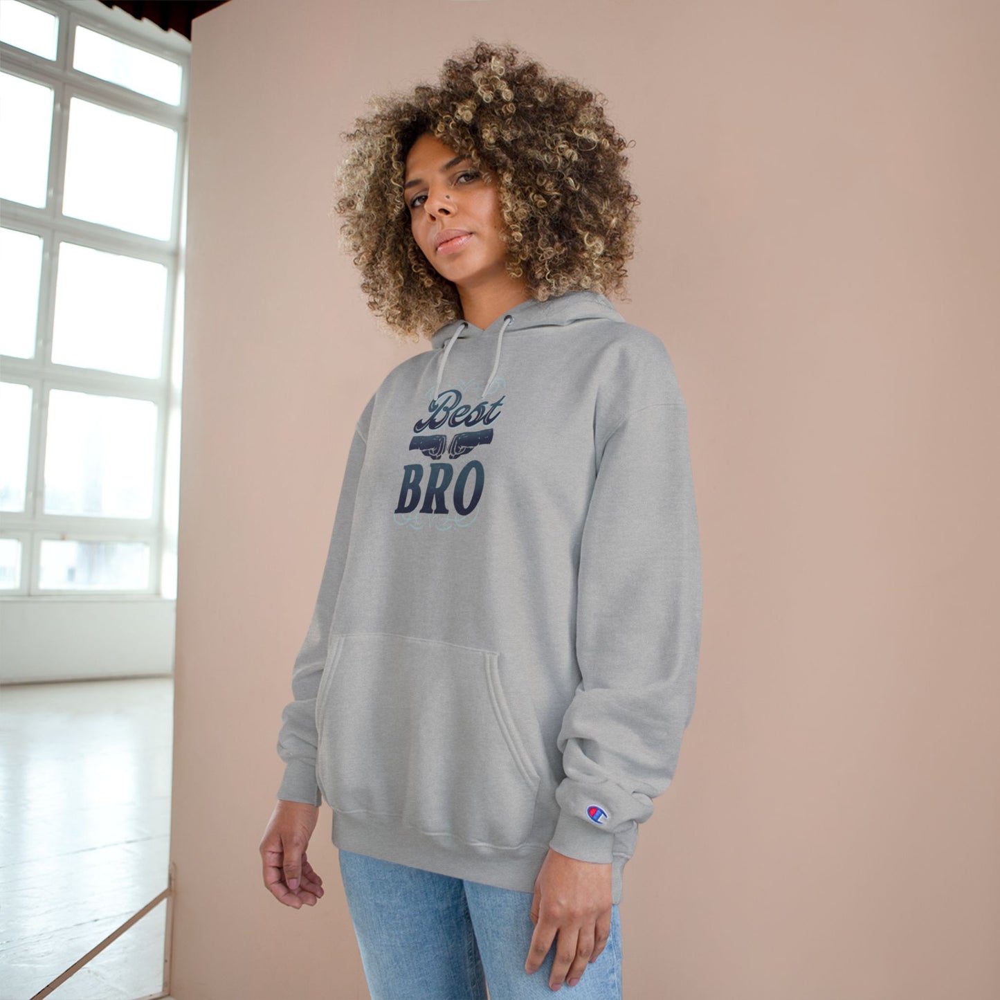Best Bro Hoodie — Champion Pullover for Brothers, Gift for Brother