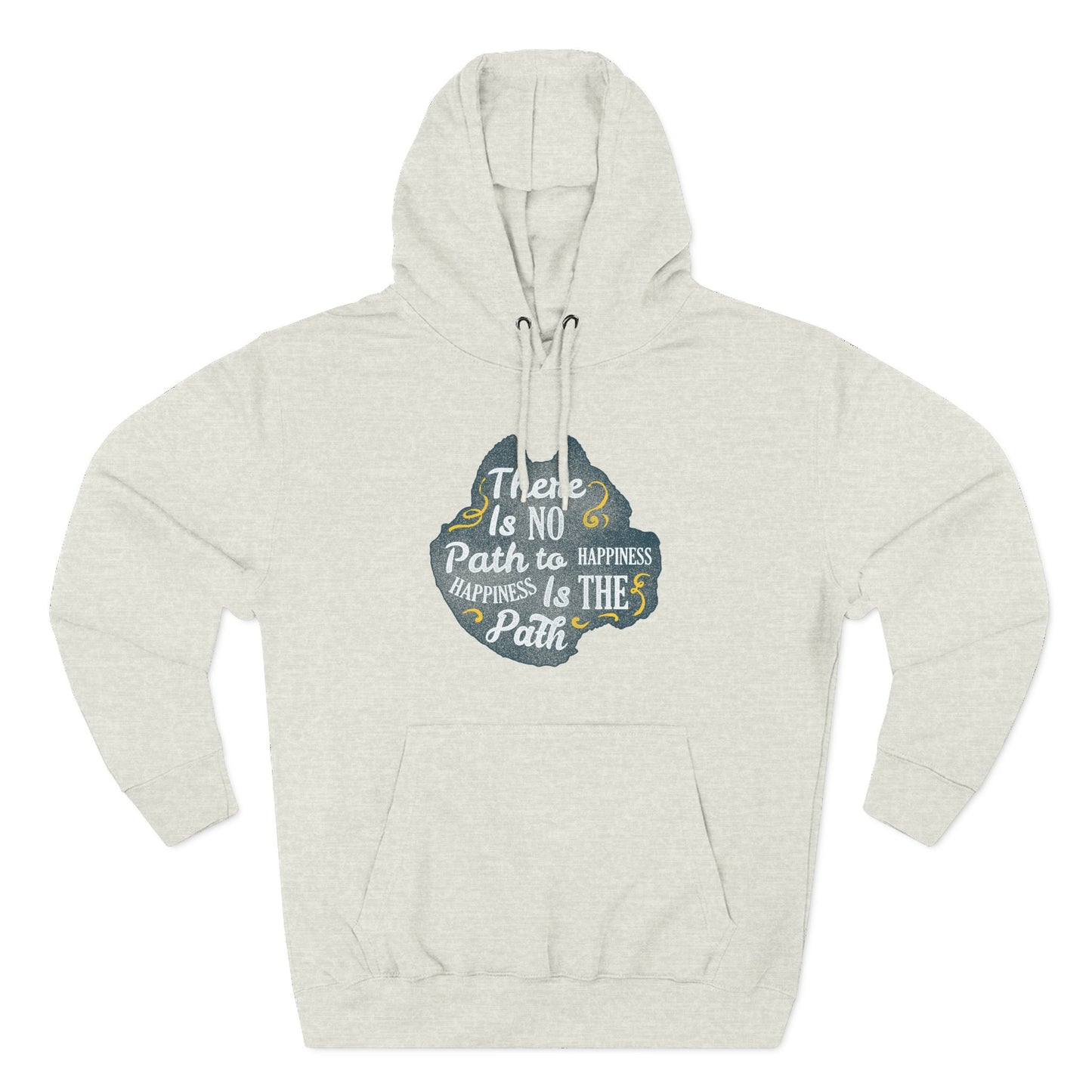 Three-Panel Fleece Hoodie