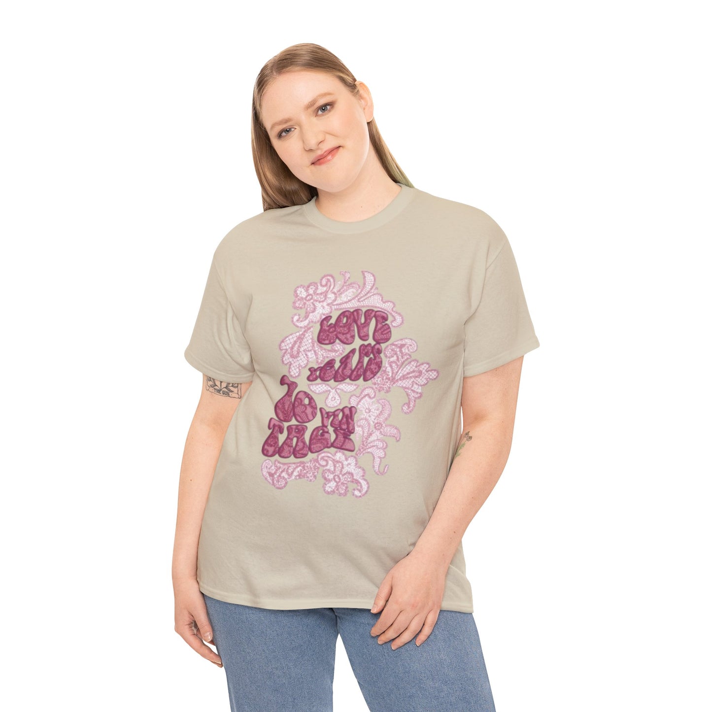 T-Shirt — 'Love Grows' Retro Floral Graphic Tee
