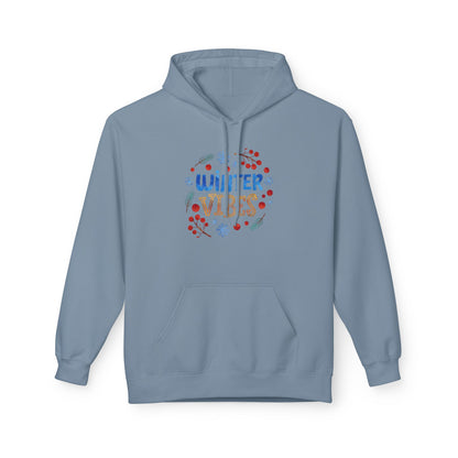 Winter Vibes Hoodie – Cozy Snowflake Graphic Pullover
