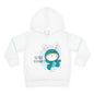 Toddler Hoodie — Cute Bunny "Hip Hip Hooray" Pullover Fleece for Babies & Toddlers