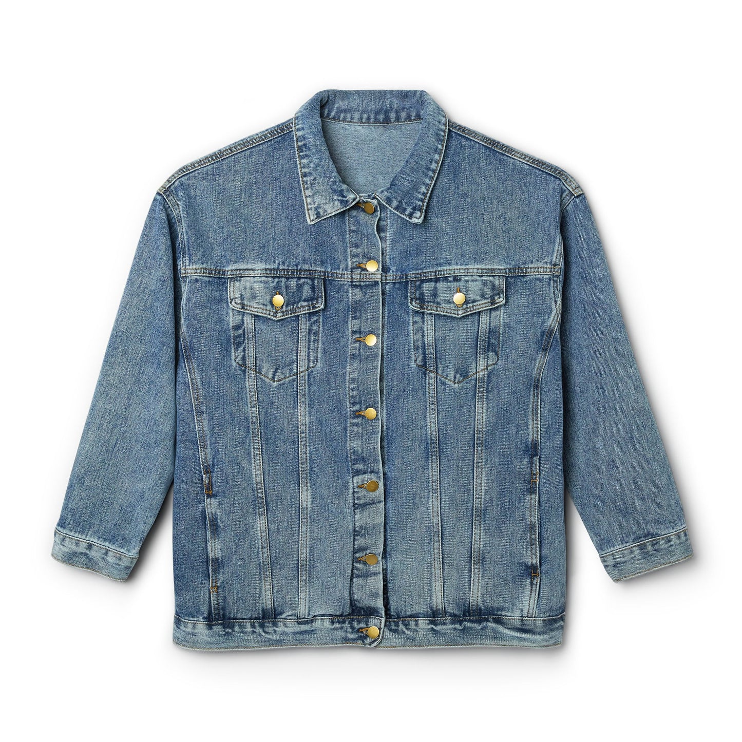 Denim Jacket — Saint Avenue Worldwide Logo Backprint