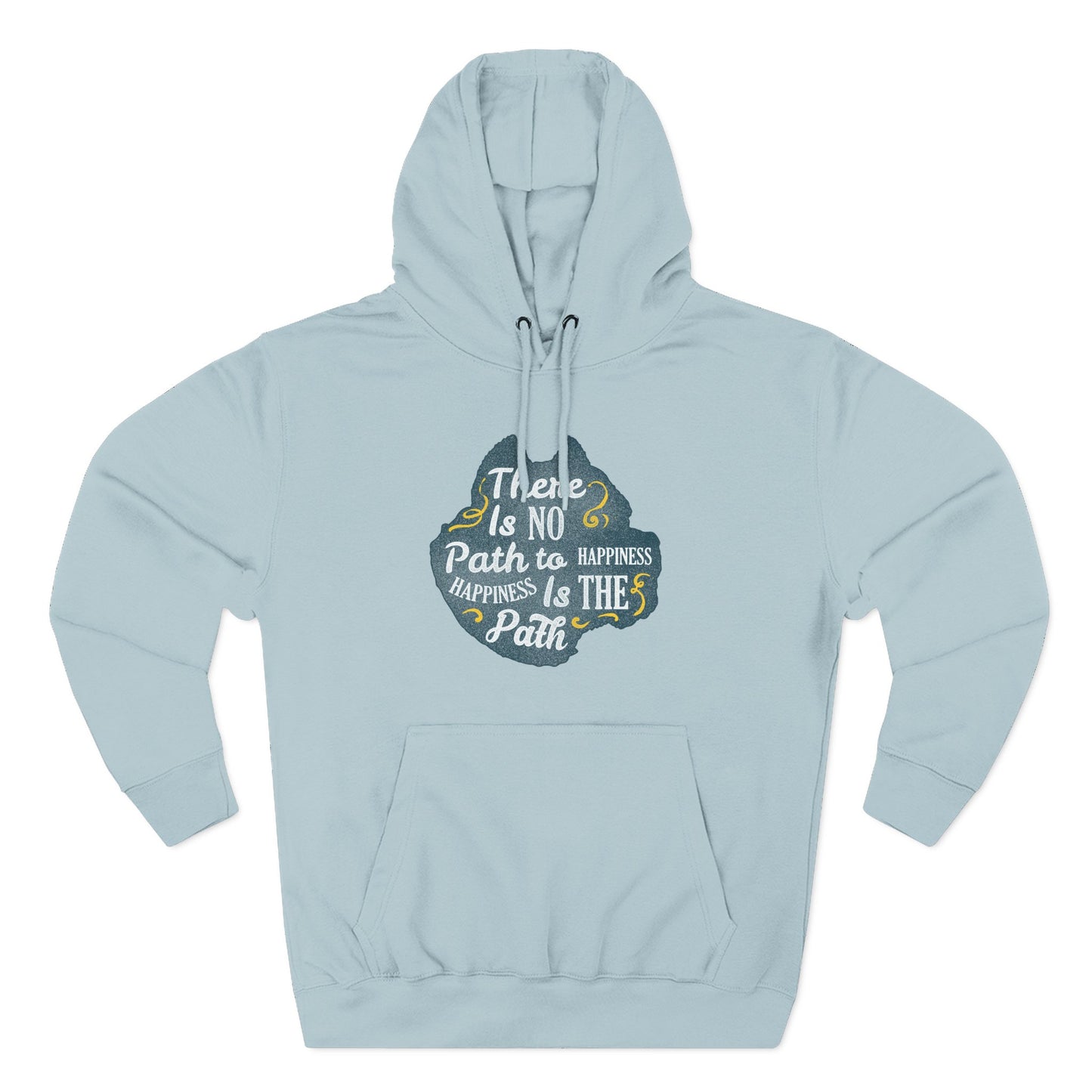 Three-Panel Fleece Hoodie