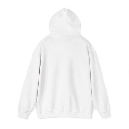 Winter Floral Hoodie — Cozy White Pullover with 'Winter' Script and Botanical Design
