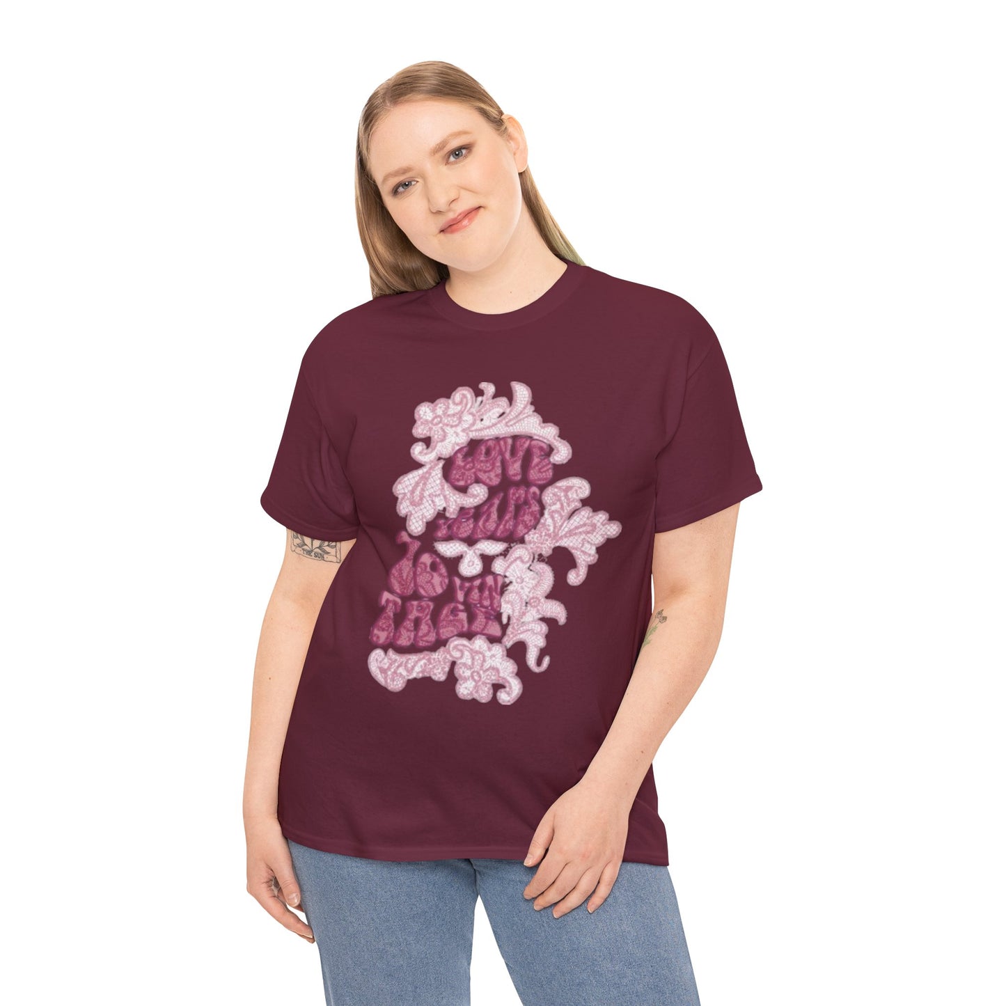 T-Shirt — 'Love Grows' Retro Floral Graphic Tee