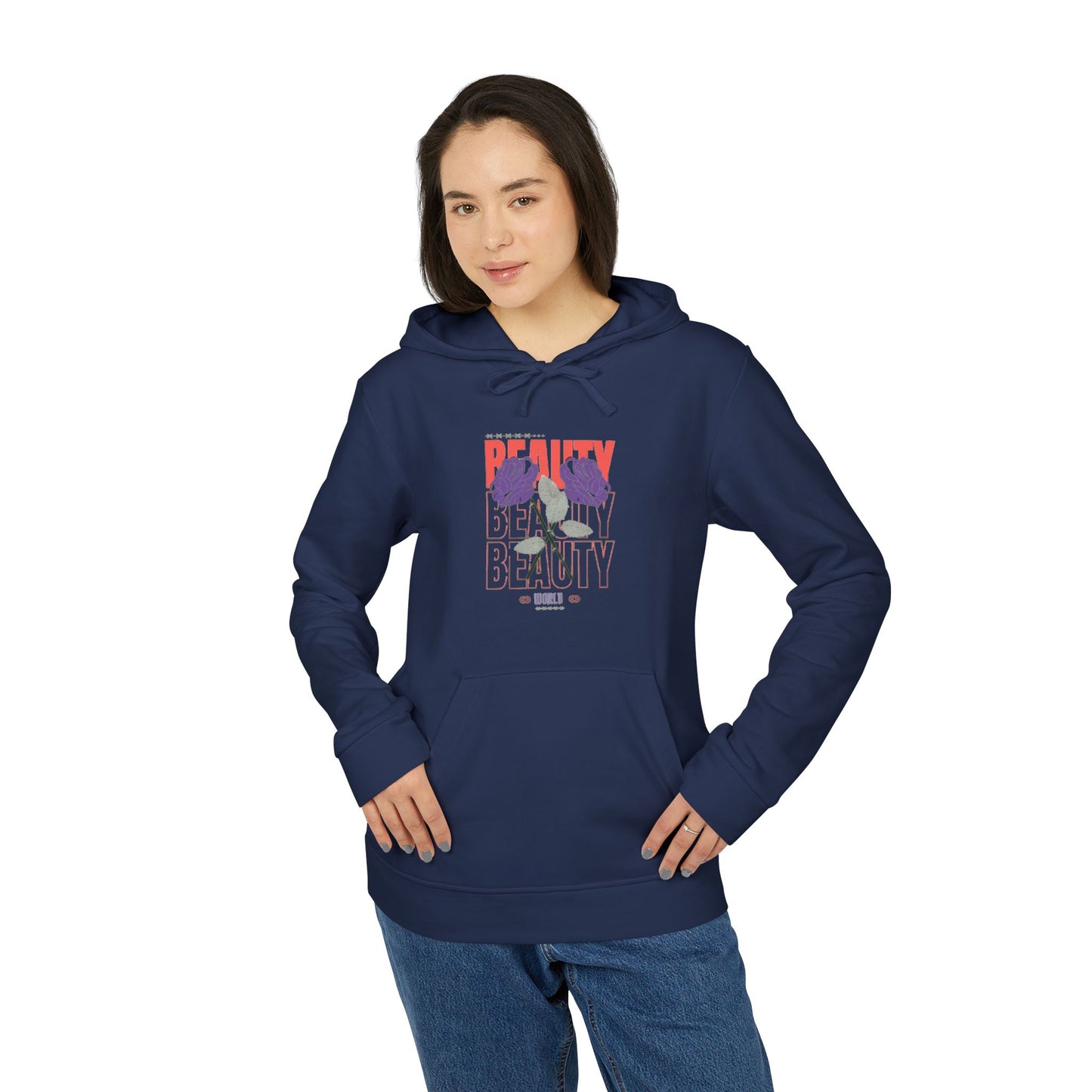 Hoodie — Bold Retro 'Beauty' Graphic Athletic Pullover