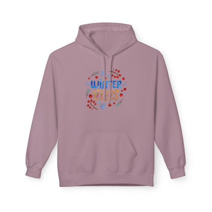 Winter Vibes Hoodie – Cozy Snowflake Graphic Pullover