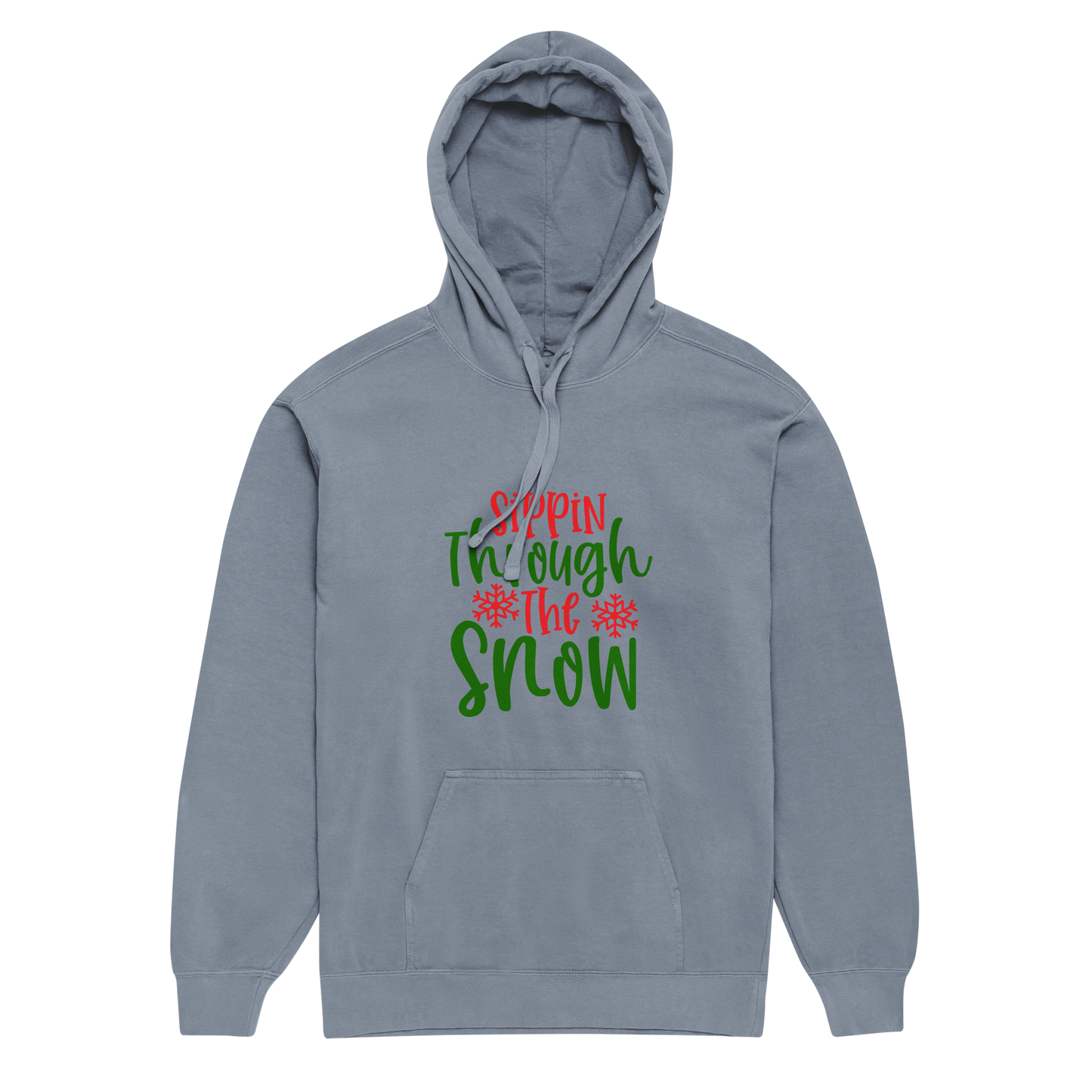 Unisex garment-dyed hoodie