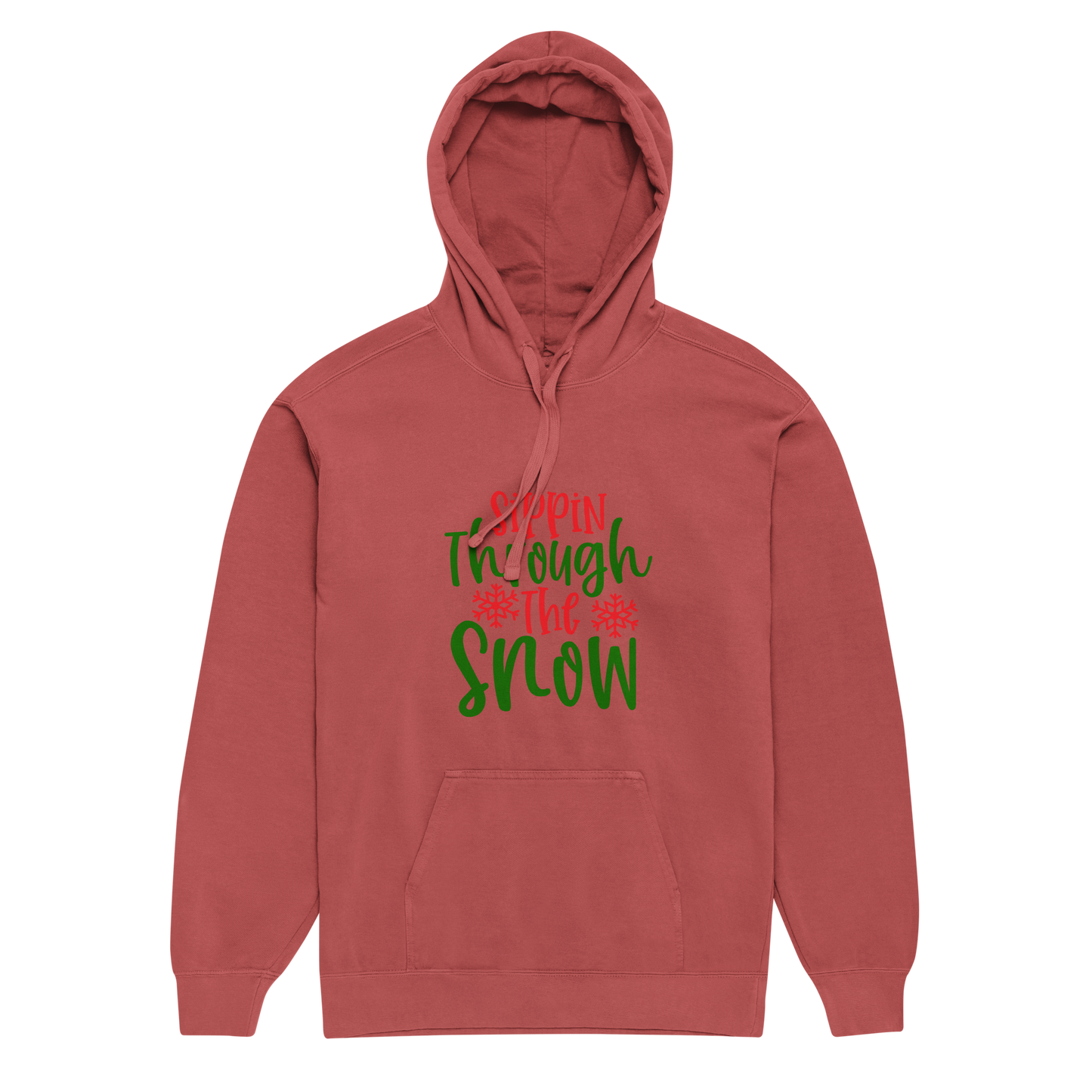 Unisex garment-dyed hoodie