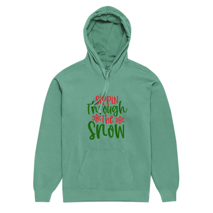 Unisex garment-dyed hoodie